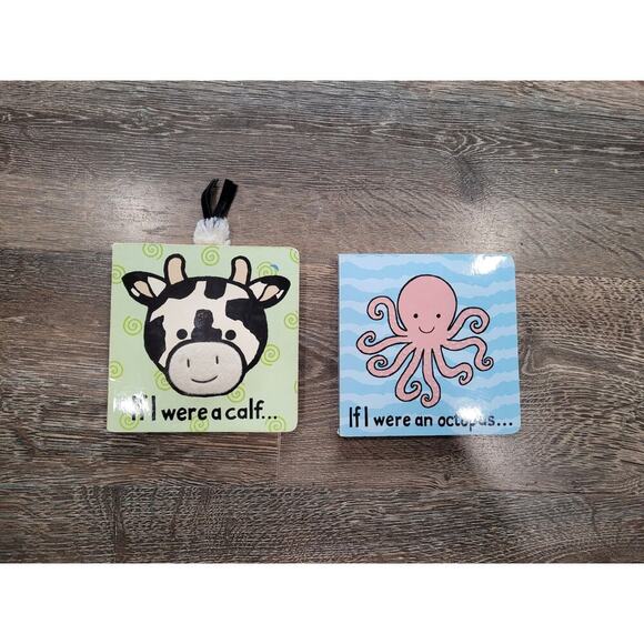 Jellycat Cow and Octopus Board Books set of 2 Children Books #7‎ - Picture 1 of 3